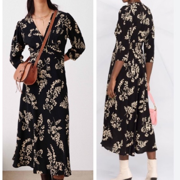 Ba$sh SOA Black Midi Dress - Picture 5 of 8